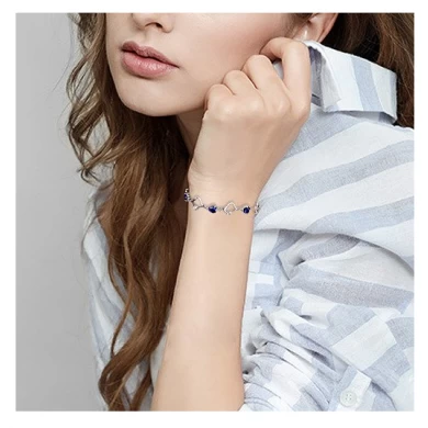 2018 Bracelet 925 Sterling Silver  Jewelry Shines with Beauty Suit for girls Bangles as Gift