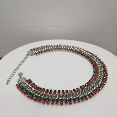 2018 Custom Rhinestone Chain Choker Manufacturer in China