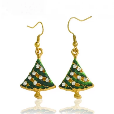 2018 Fashion Christmas Tree Fishhook Earring For Christmas gift
