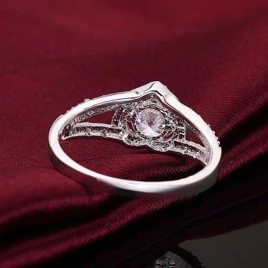 2018 Latest silver ring design for women sterling silver jewelry ring