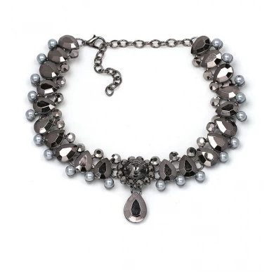 2018 New European and American style multi-colored wedding party gift drop necklace for women