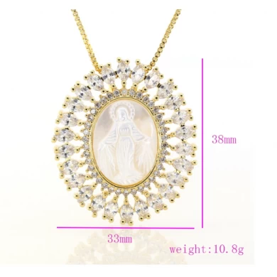 2018 Trending Products OEM micro pave chain necklace pendant, fashionable jewelry pendant necklace for sale