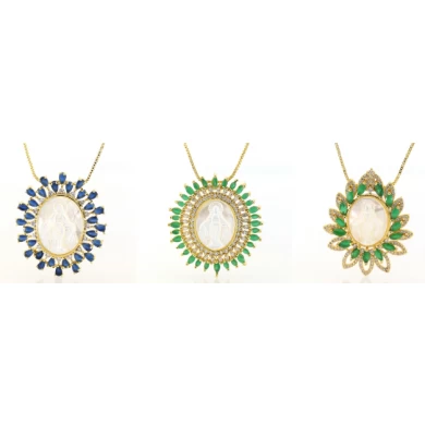 2018 Trending Products OEM micro pave chain necklace pendant, fashionable jewelry pendant necklace for sale