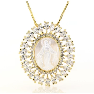 2018 Trending Products OEM micro pave chain necklace pendant, fashionable jewelry pendant necklace for sale