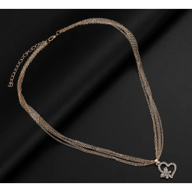 2018 fashion jewelry,gold plated earring and long chains necklace pearls necklace sets jewelry supplier