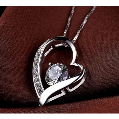 925 sterling silver wedding heart zircon wholesale women jewelry set supplier china