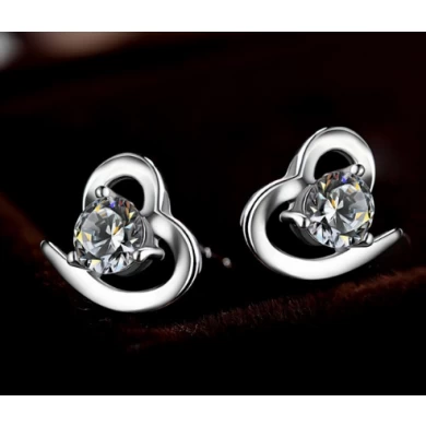925 sterling silver wedding heart zircon wholesale women jewelry set supplier china