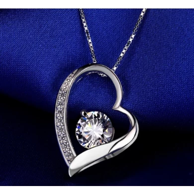 925 sterling silver wedding heart zircon wholesale women jewelry set supplier china