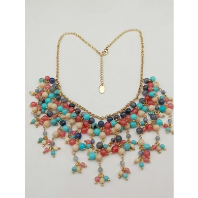 Best Selling Newest Fashion Accessories Necklace Jewelry Latest Fashion Jewellery European Beaded Necklace