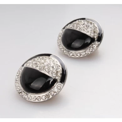 Bling Bling Rhinestones Crystal Fireball Disco Ball Ball Stud Earrings Stainless Steel Bead Earrings