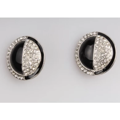 Bling Bling Rhinestones Crystal Fireball Disco Ball Ball Stud Earrings Stainless Steel Bead Earrings