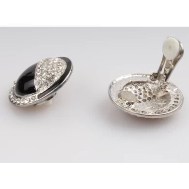 Bling Bling Rhinestones Crystal Fireball Disco Ball Ball Stud Earrings Stainless Steel Bead Earrings
