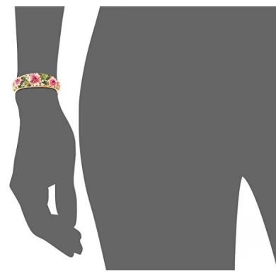 Bracelet Wholesale Jewelry Fashion Bracelet Women's Gold-tone Austrian Crystal Enamel Flower Leaf Bangle