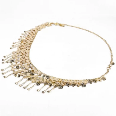 Charm Jewelry Full Rhinestone Belly Chain Gypsy Women Party Club Metal Alloy Tassels Waist Chain