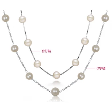 Cheap Price S925 Sterling Silver Freshwater Pearl Necklace for Woman