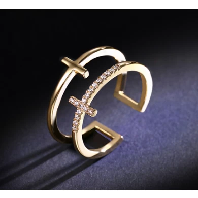 Cheap price and high quality zinc alloy ring for woman