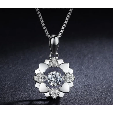 China Supplier 925 Silver Gemstone Necklace for Woman