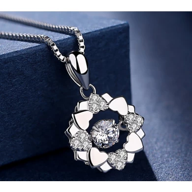 China Supplier 925 Silver Gemstone Necklace for Woman