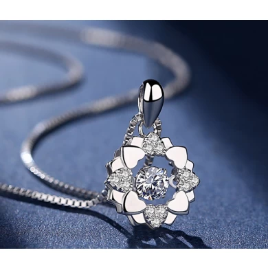 China Supplier 925 Silver Gemstone Necklace for Woman