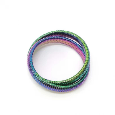 Maßgeschneiderte hochwertige Schmuck bunte elastische Armreif Großhandel Armband für Frauen