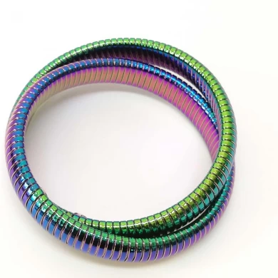 Maßgeschneiderte hochwertige Schmuck bunte elastische Armreif Großhandel Armband für Frauen