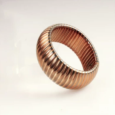 Custom elastic bangle fashion bracelet with gold plated, aliexpress wholesale bangles,18K gold Jewelry for women men