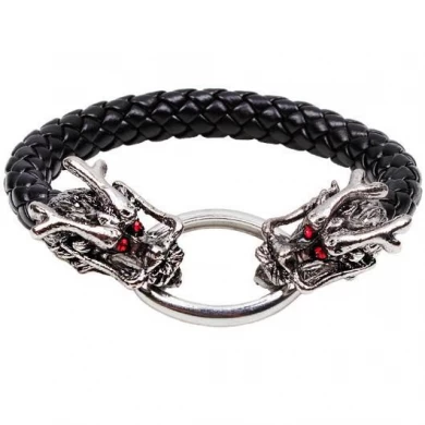 Dragon Bracelet PU Leather Braided Bracelets oem bangle supplier china