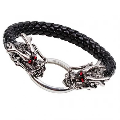 Dragon Bracelet PU Leather Braided Bracelets oem bangle supplier china