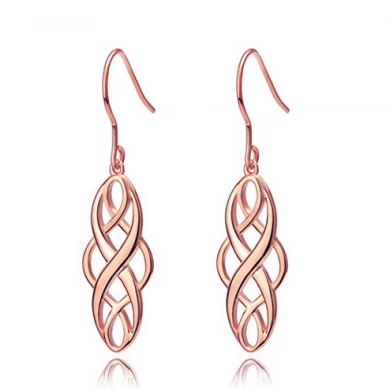 Earrings 925 Sterling Silver Polished Good Luck Irish for Girls