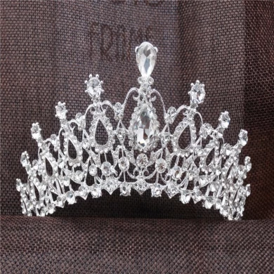 Europa und die Vereinigten Staaten neue beliebte Brautschmuck Luxus Strass Krone Haarschmuck