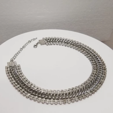 European Fashion Hot Selling Design Rhinestone Chain Choker Famale Party Wedding Crystal Necklace of Women Accessories