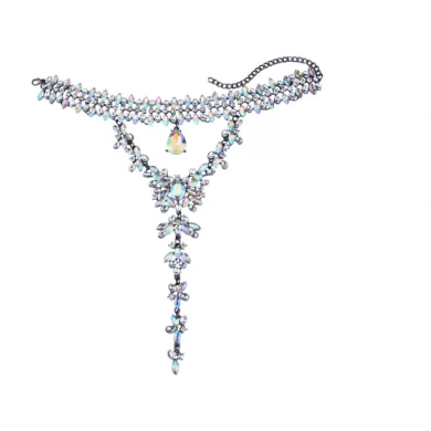 Exquisite Temperament Colored Diamond Necklace for Women Christmas Jewelry Gift