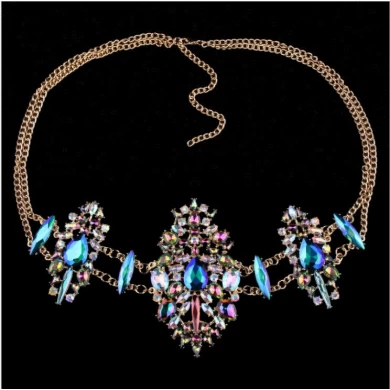 Factory direct sale beach sexy rhinestone body chain