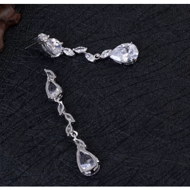 Fashion AAA CZ Zircon Necklace Earring Jewelry Sets for Women