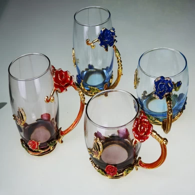 Fashion Gift Metal Email Crystal Coffee Cup C1