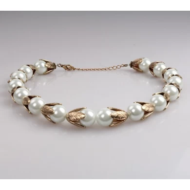 Fashion Jewellery Women Jewelry  Pearl Zinc Alloy Bead Necklace for  Birthday Anniversary Gifts