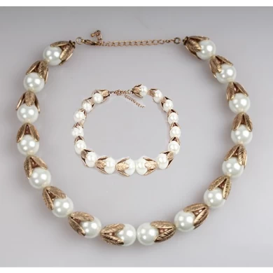 Fashion Jewellery Women Jewelry  Pearl Zinc Alloy Bead Necklace for  Birthday Anniversary Gifts