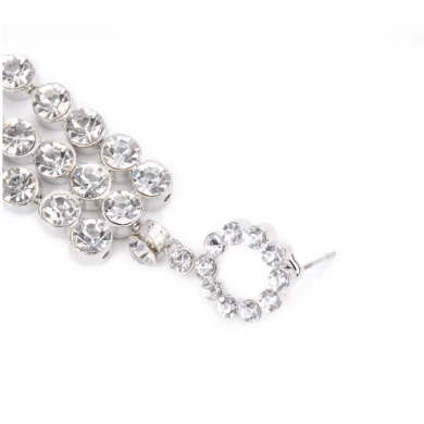 Fashion Jewelry Alloy Silver Plated Long Drop Earring Women Accessories 2018 wholesale Hot selling items
