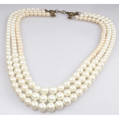 Fashion Latest Desig Pearl Necklace High Quality Strand  Birthday Anniversary Gifts for Women Mom Wife