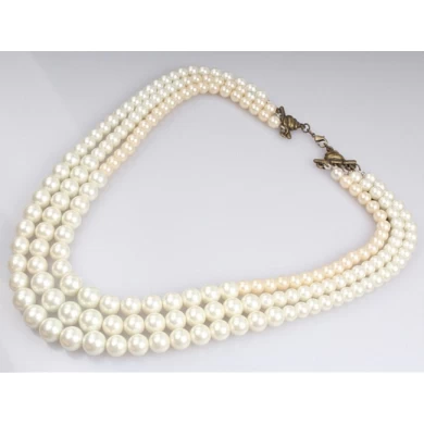 Fashion Latest Desig Pearl Necklace High Quality Strand  Birthday Anniversary Gifts for Women Mom Wife