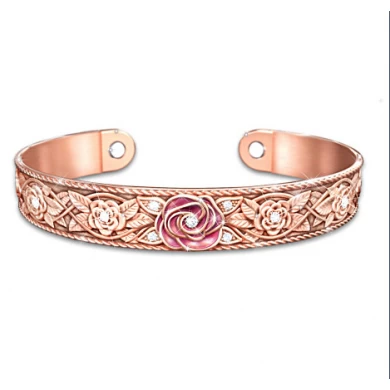 Fashion Women's Solid Copper Cuff Bracelet Manufacturer