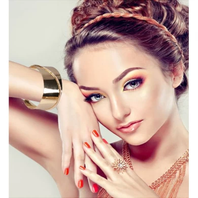 Fashion Bracelet OEM Hersteller Bulk Custom Hot Wide Copper Bracelet Armband Kristalle Kette von Swarovski Women Gold Silber