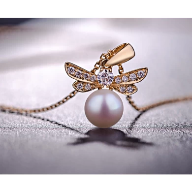 Fashion design 925 Sterling Silver pendant necklace pearl jewelry wholesale in China
