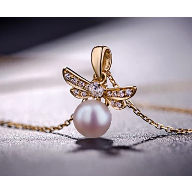 Fashion design 925 Sterling Silver pendant necklace pearl jewelry wholesale in China