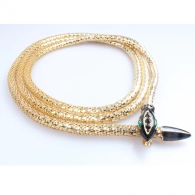 Fashion Damen hohe Qualität Skinny neuen Stil Kette echten Fische Kette Metall Taille Gürtel, letzte Paris Fashion Week Gold Metal Womens Gürtel für Lady