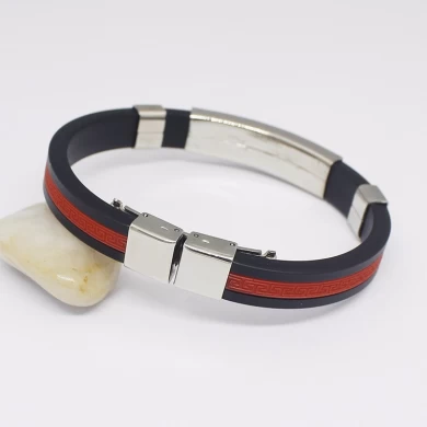 Fashion New Style Mens Bracelet 316 l Stainless Steel Armbänder Bangles mit Gecko, Silikon Armbänder Edelstahl Schmuck