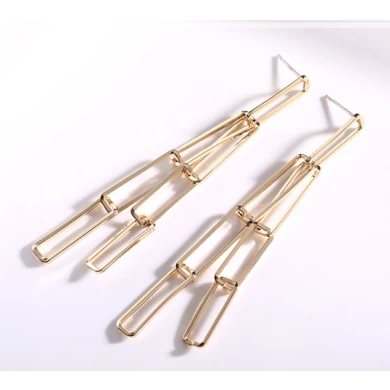 Fashionable Stainless Steel Earrings with 925 Silver Long Stud Earrings Manufacturer