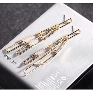 Fashionable Stainless Steel Earrings with 925 Silver Long Stud Earrings Manufacturer