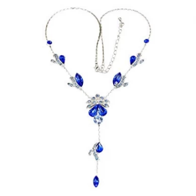 Gorgeous Rhinestone Crystal Floral Necklace Earrings set Supplier in China