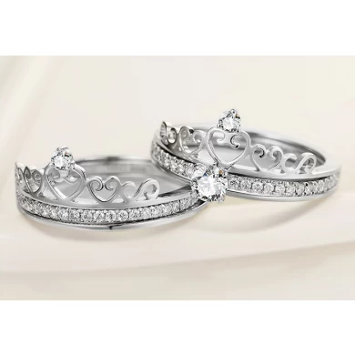 High Polish 18k gold crown ring supplier in China